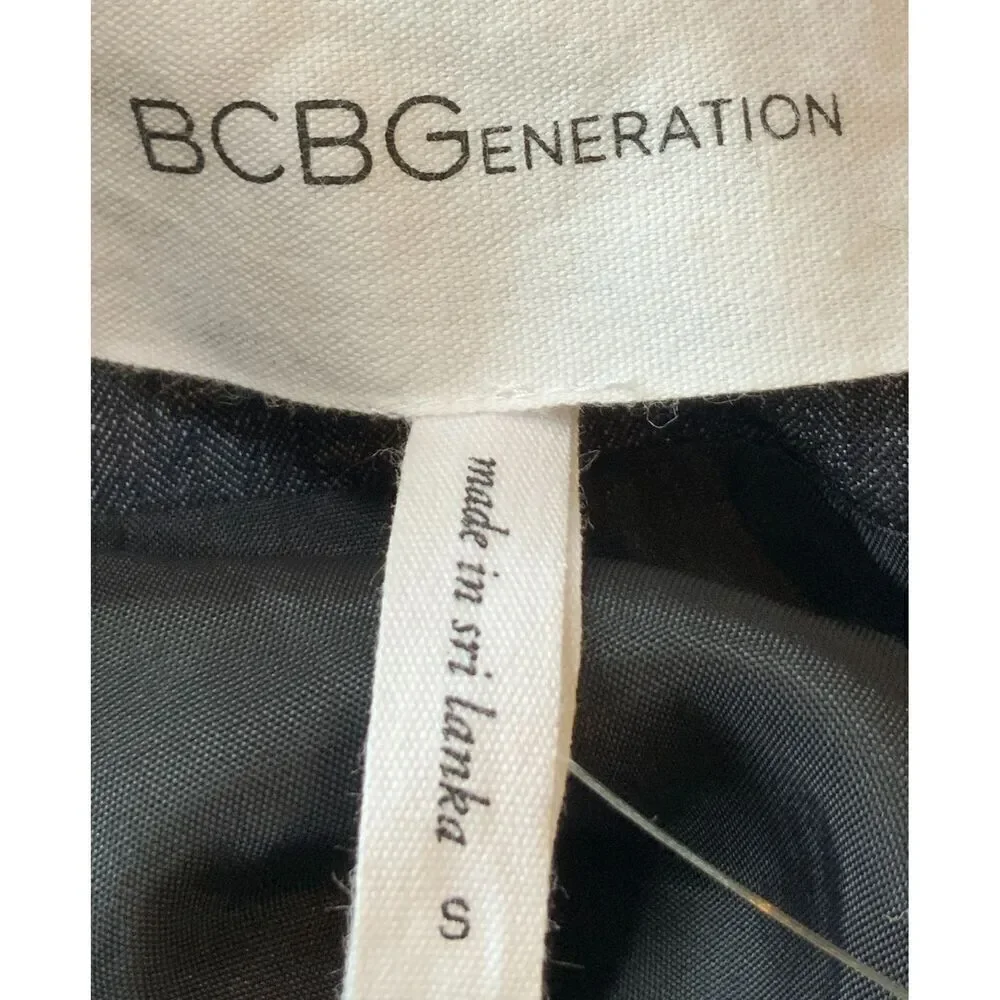 BCBGeneration Dkink Sleeveless Open Front Vest Size Small‎ Coquette Academia
